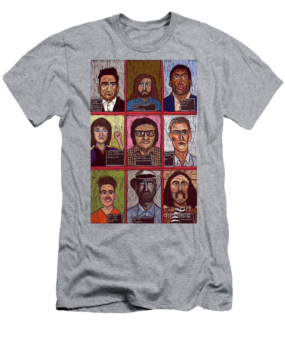 Mugshot Triptych 1 of 3 David Hinds T-Shirt
