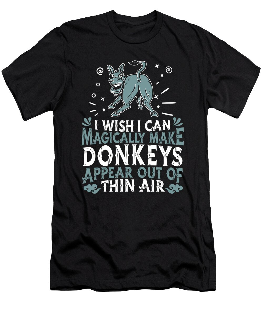 Mule Farmer Farm Donkey Crazy Squirrel T-Shirt