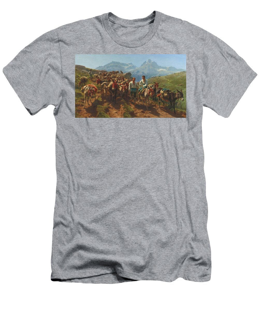 Muletiers Espagnols Traversent Les Pyrenees By Rosa Bonheur Mango Art T-Shirt
