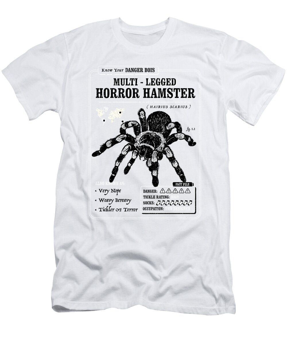 Multi Legged Horror Hamster Funny Tarantula Graphic Roger Kuo T-Shirt