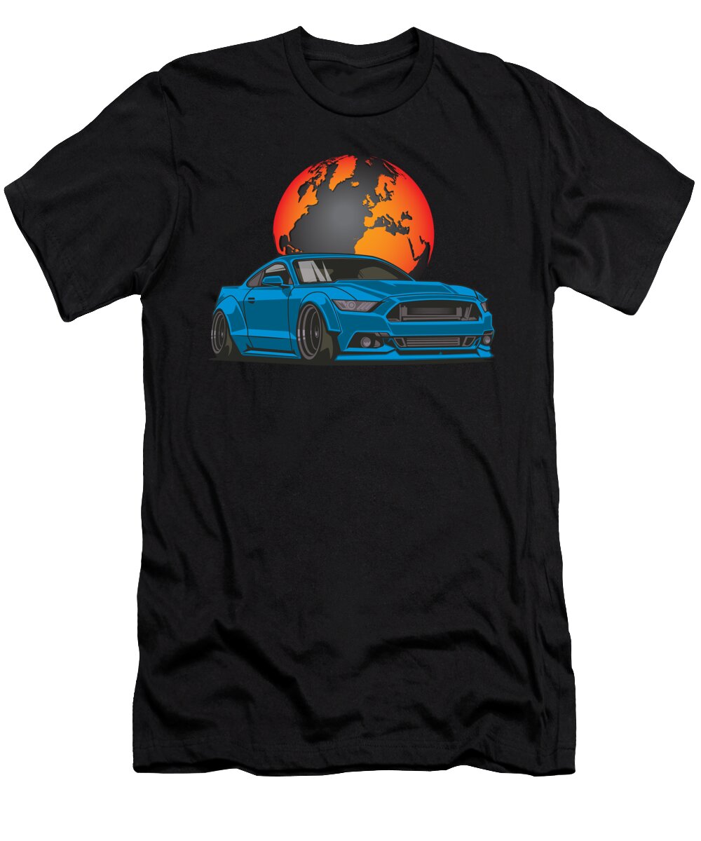 Mustang Gt V8 the Car Lover T-Shirt