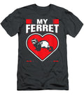 My Ferret Is My Valentine Animal Funny Love Holiday Humor Kaliav Kenzo T-Shirt