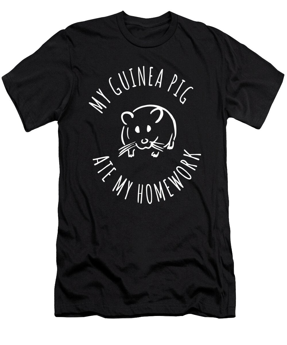 My Guinea Pig Homework Rodent Moon T-Shirt