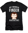 My Middle Finger Salutes You Hedgehog Saying Manuel Schmucker T-Shirt