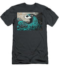 Mystical Ferret in a Teal Ocean of Art Grover Mcclure T-Shirt