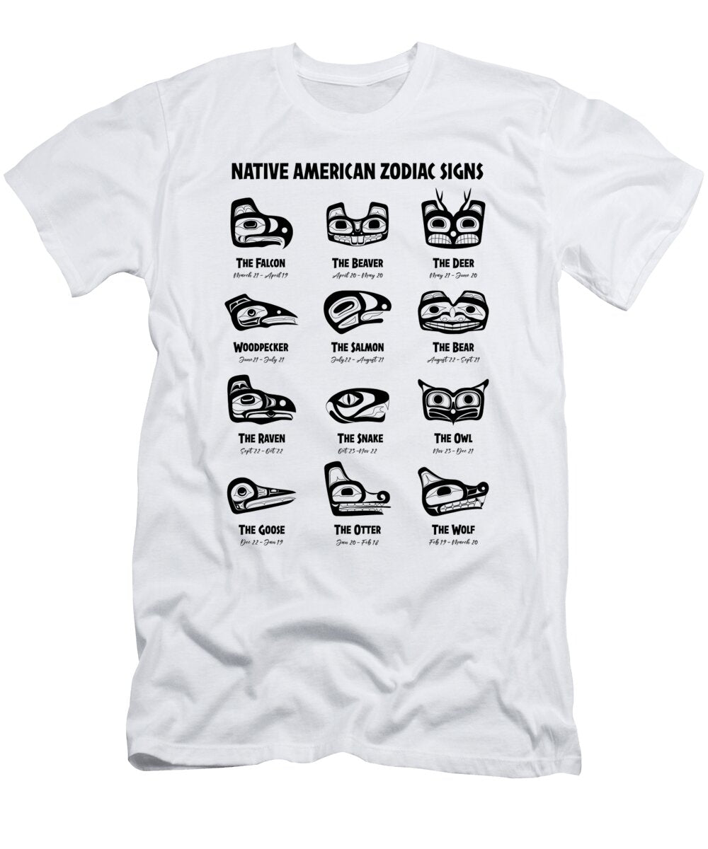 Native American Zodiac Signs Craphe Studio T-Shirt