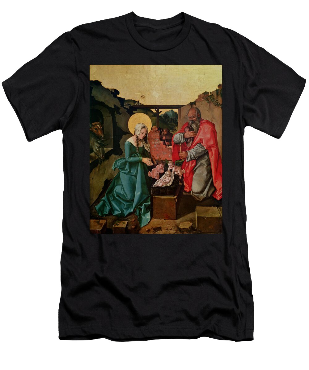 Nativity 1510 Tempera on Panel Hans Baldung Grien T-Shirt
