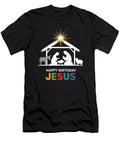 Nativity Scene with Happy Birthday Jesus Caden Khadijah T-Shirt