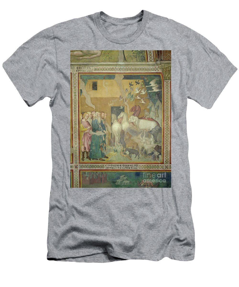 Noah Leading the Animals Into the Ark 1356 67 Also Manfredi De Battilori Bartolo Di Fredi T-Shirt