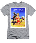 North Wales Beach Blond Girl Hugging a Donkey Long Shot T-Shirt