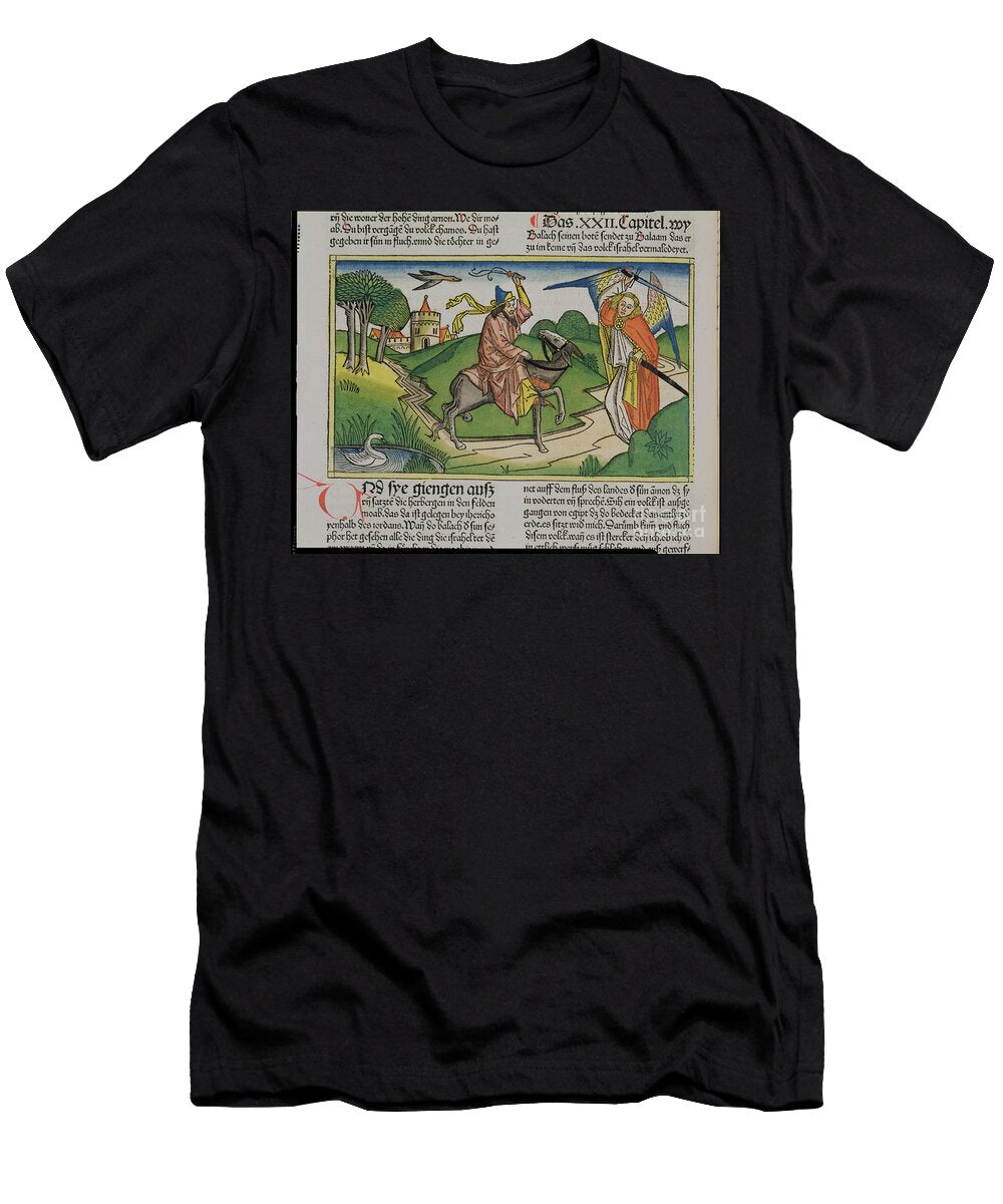 Numbers 22 20 35 Balaams Talking Ass From the Nuremberg Bible Biblia Sacra Germanaica German School T-Shirt