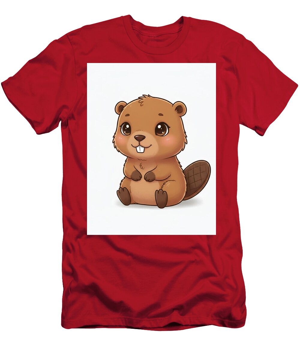Nursery Art Series Baby Beaver Scott Van Osdol T-Shirt