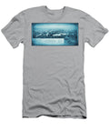 Oconomowoc Waukesha Wisconsin Vintage Map Aerial View 1890 Blue Carol Japp T-Shirt