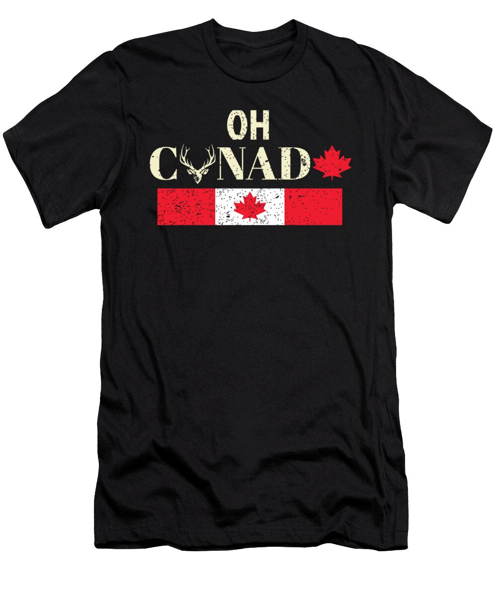 Oh Canada Funny Maple Leaf Flag Gift for Canadians Martin Hicks T-Shirt