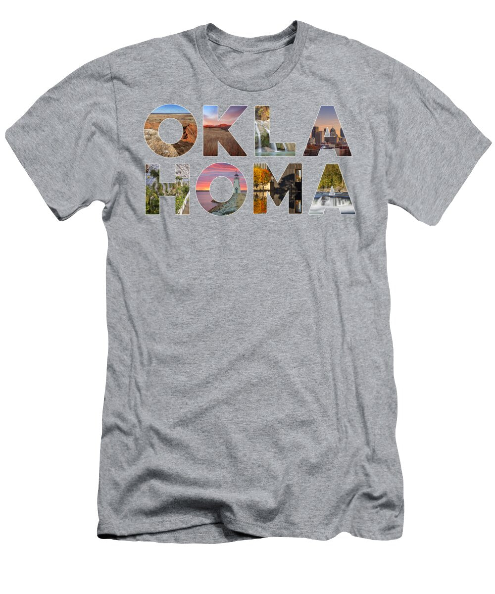 Oklahoma Typography Ii Ricky Barnard T-Shirt