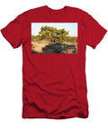 Old Tree with Wide Trunk and Low Branches in Field Johan Ferret T-Shirt