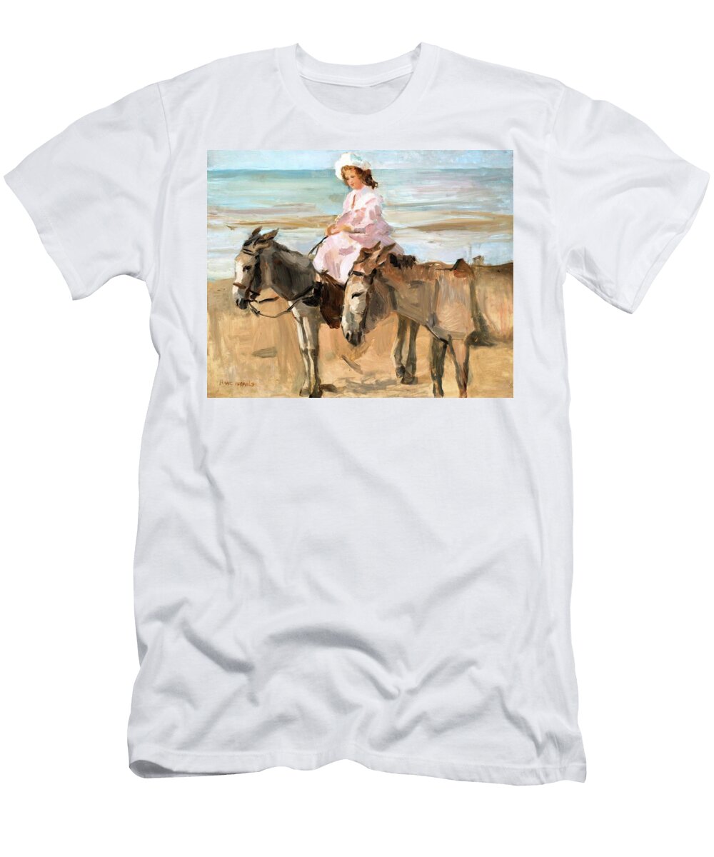 On Scheveningen Beach 1900 Digital Remastered Isaac Israels T-Shirt