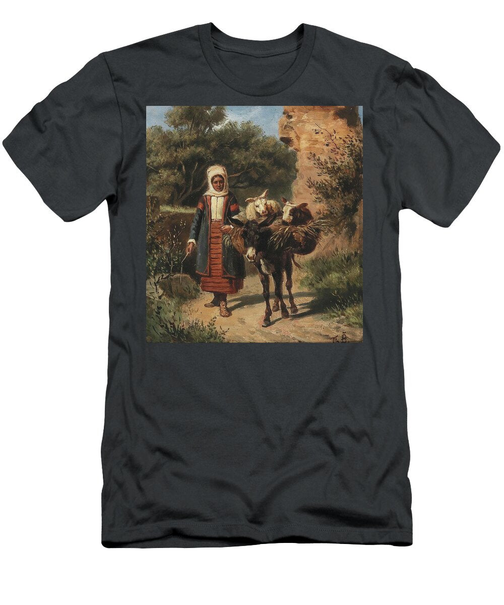 On the Way to the Market Theodor Breidwieser T-Shirt