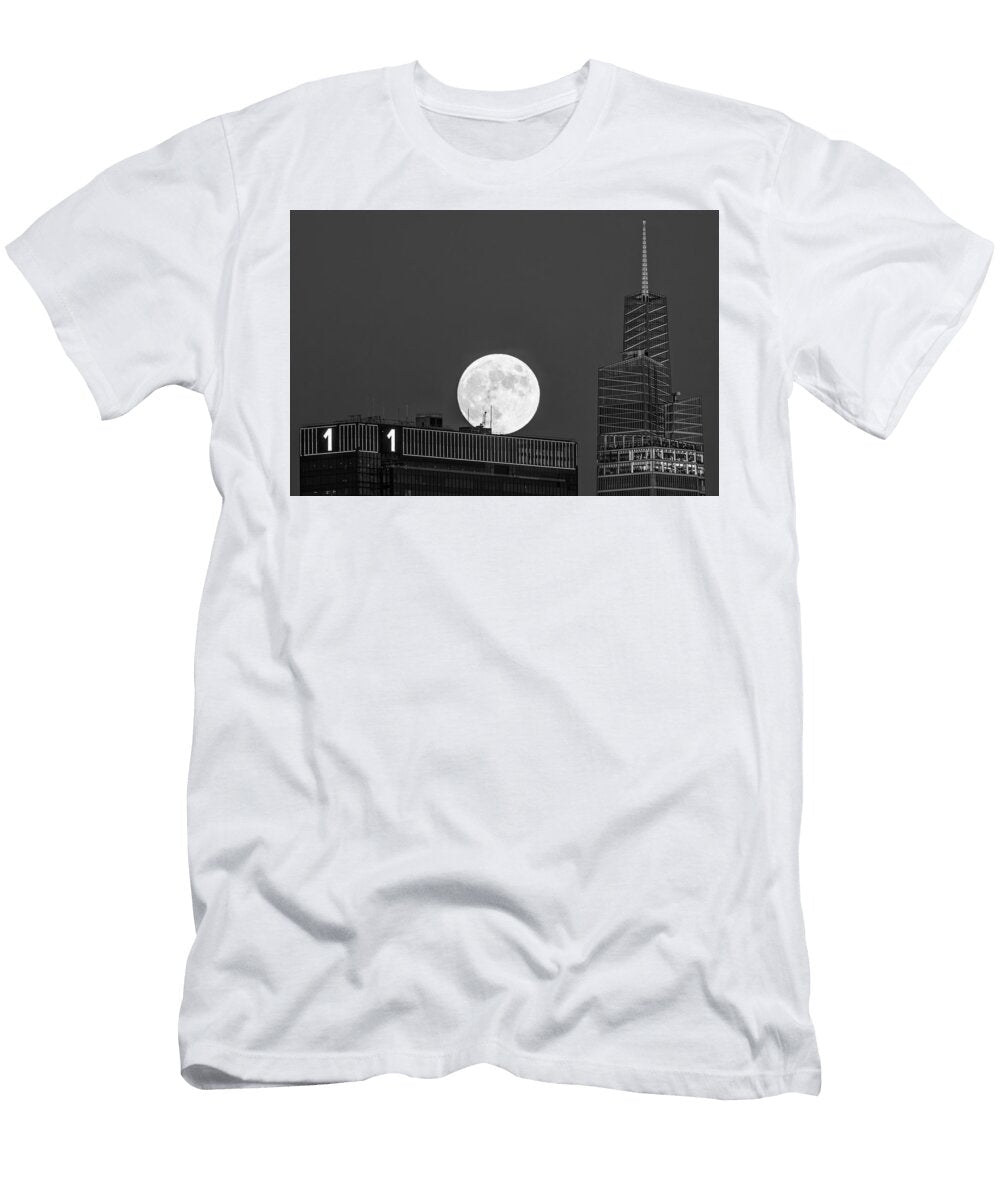 Only One NYC Skyline Bw Susan Candelario T-Shirt