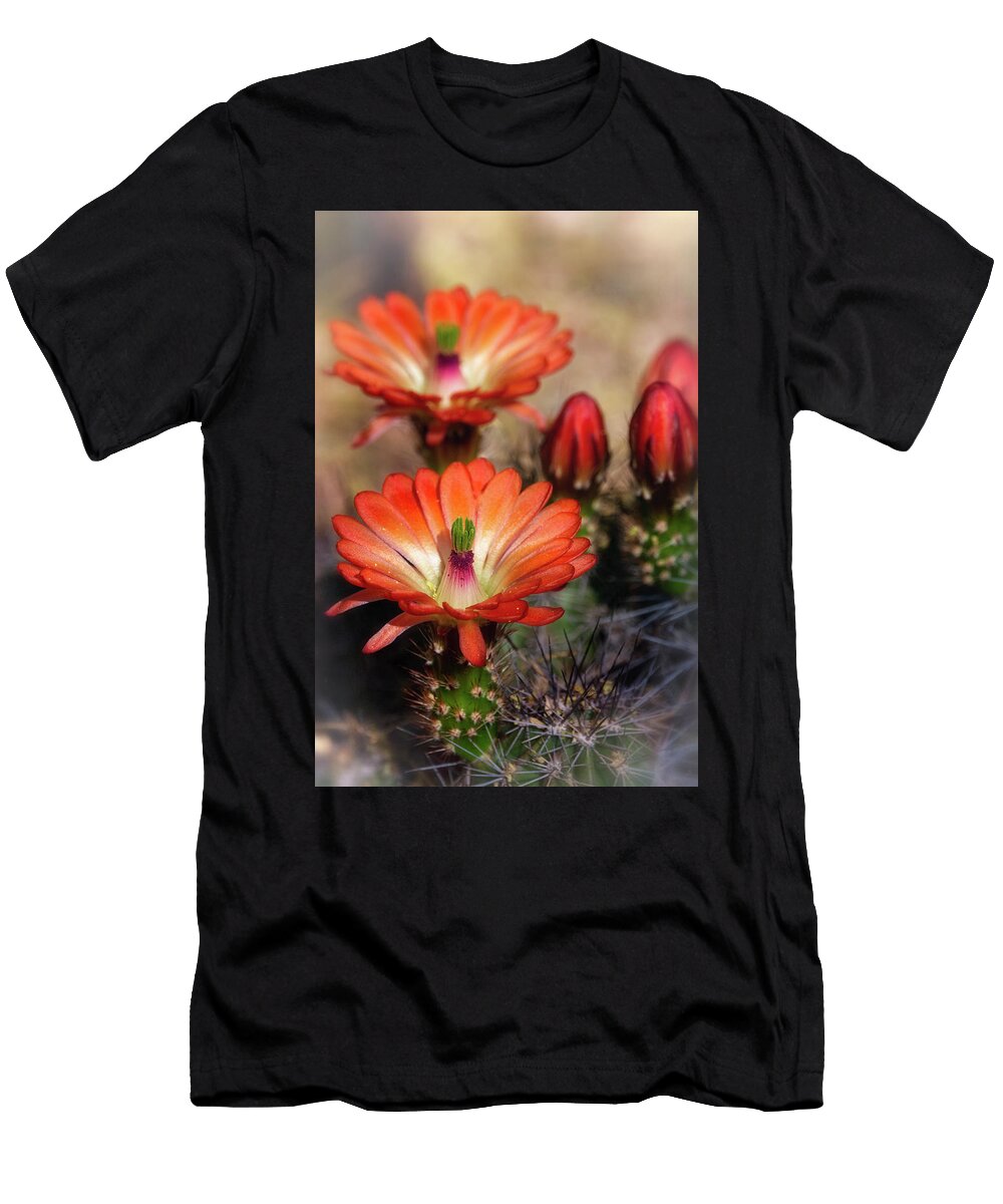 Orange Hedgehog Flowers Saija Lehtonen T-Shirt