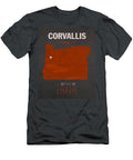 Oregon State University Beavers Corvallis College Town State Map Poster Series No 087 Design Turnpike T-Shirt