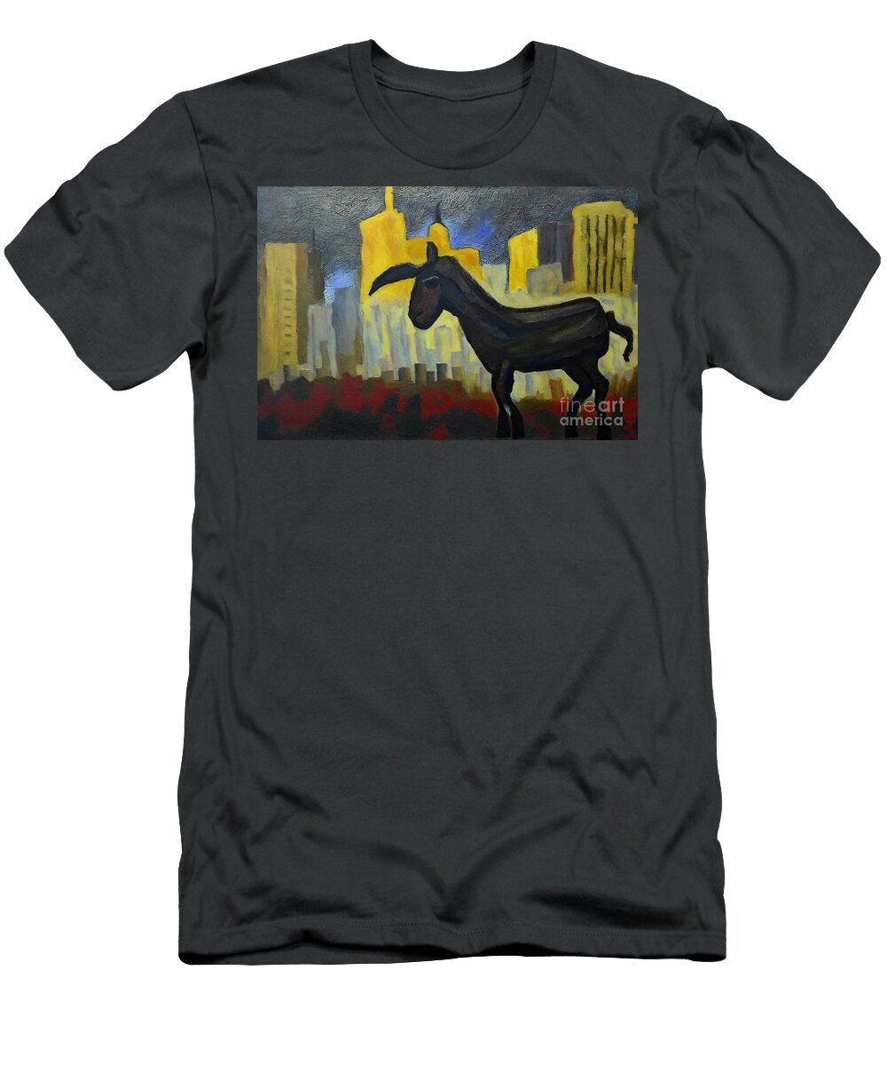 Painting Builder Image Colorful Art Background B N Akkash T-Shirt
