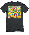 Painting Donkeys in Yellow with Pomegranate Backg N Akkash T-Shirt