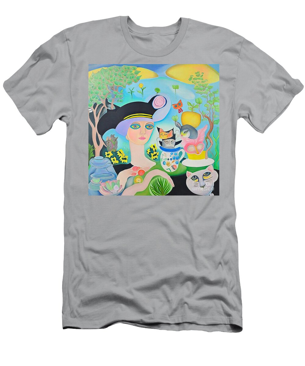 Painting Harmony Ii Art Illustration Colorful Bac N Akkash T-Shirt