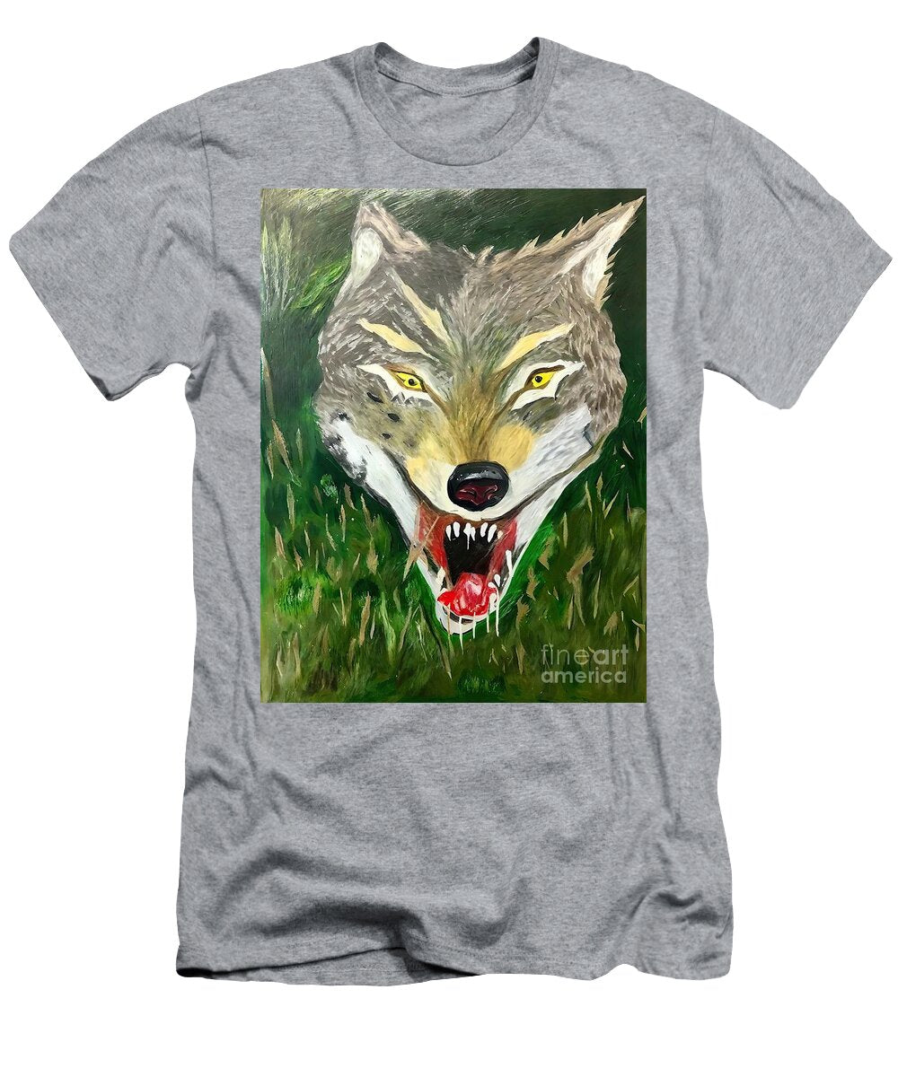 Painting Hunger Wild Animal Mammal Nature Illustr N Akkash T-Shirt