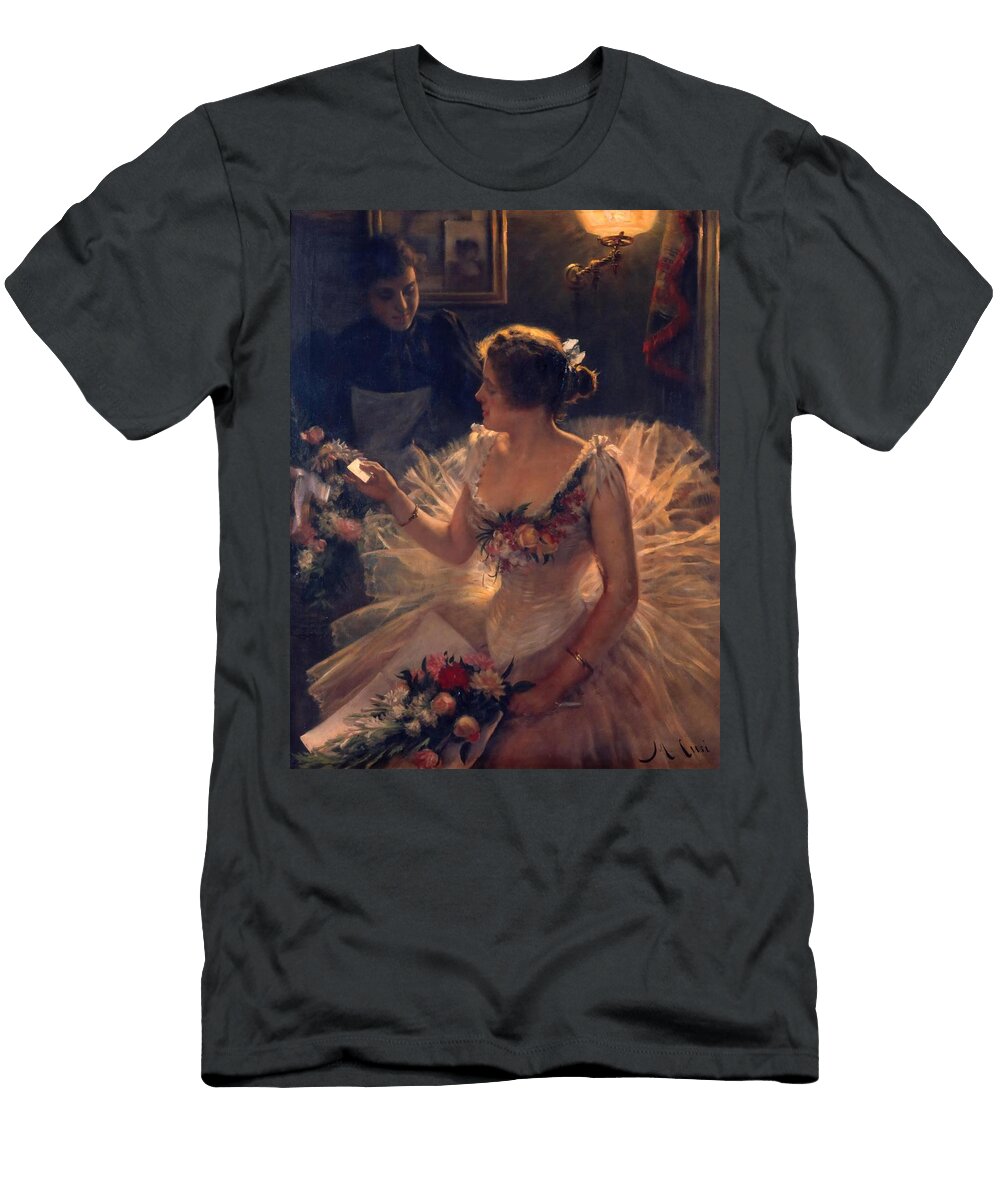 Painting of Ramon Cusi That Reflected the Customs and Tastes of the Bourgeoisie Manuel Cusi I Ferret 1857 1919 T-Shirt