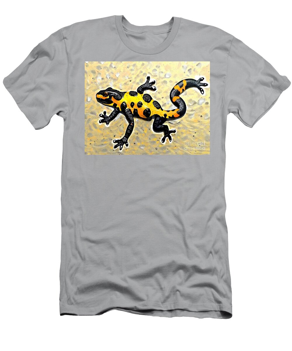Painting Salamander Animal Wildlife Salamander Am N Akkash T-Shirt
