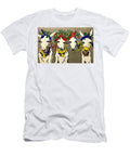 Painting Three Donkeys Having Lunch Illustration N Akkash T-Shirt
