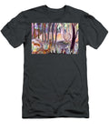 Painting Two Coyotes in the Forest Nature Art Ill N Akkash T-Shirt