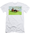 Pair of Cute Mallard Ducks Near Pond Johan Ferret T-Shirt