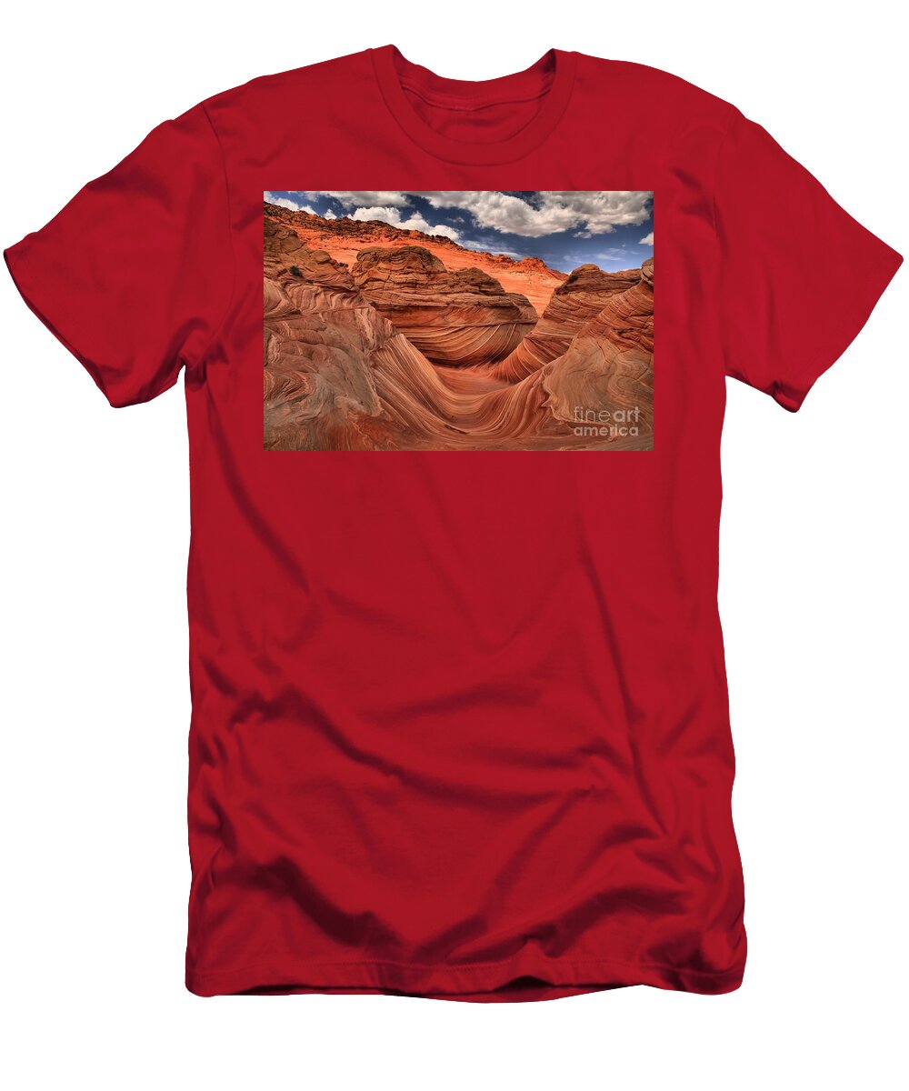 Partly Cloudy At the Wave Adam Jewell T-Shirt