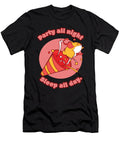 Party All Night Sleep All Day Hamster Moon T-Shirt