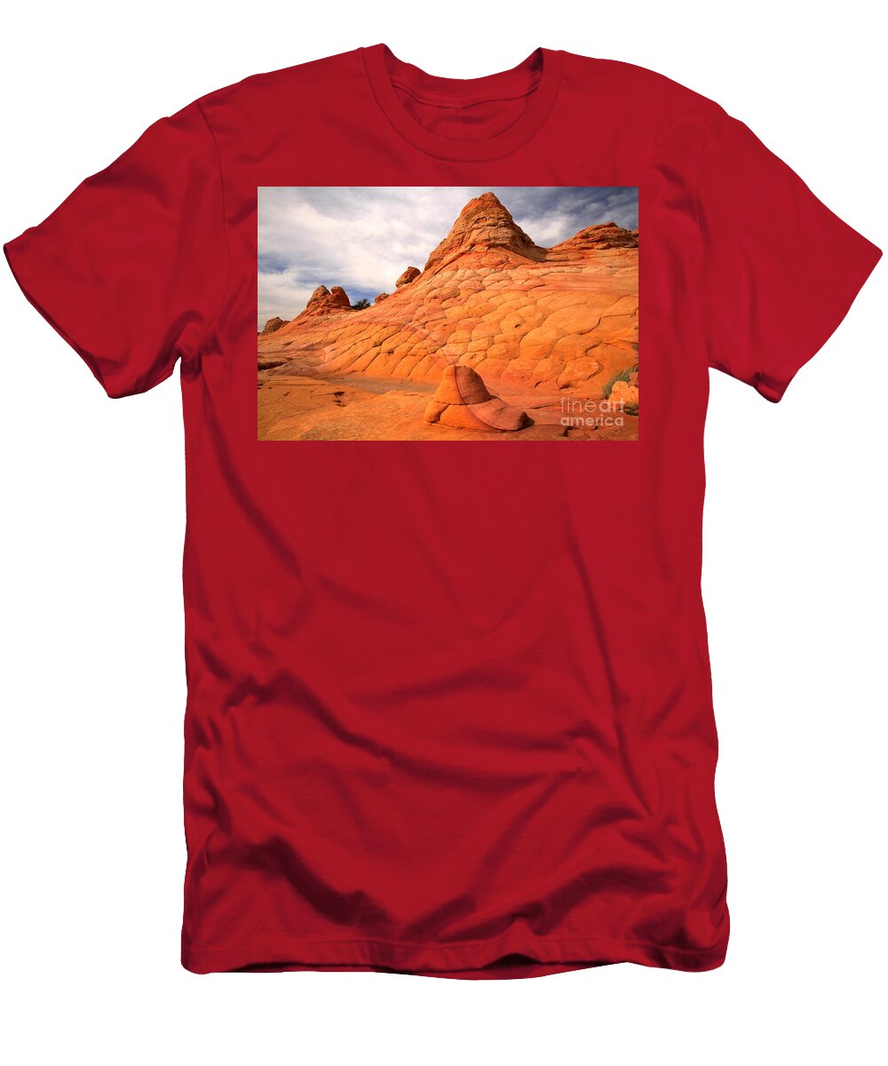 Pastel Checkerboad Landscape Adam Jewell T-Shirt