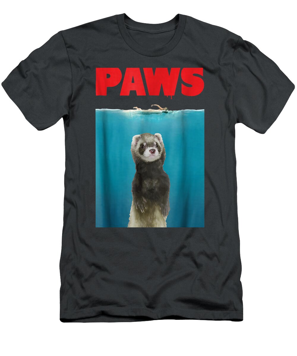 Paws Ferret Funny Parody Ferret Lover Mastuk Dhill T-Shirt