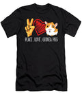 Peace Love Guinea Pig Funny Guinea Pig Raphaelartdesign T-Shirt