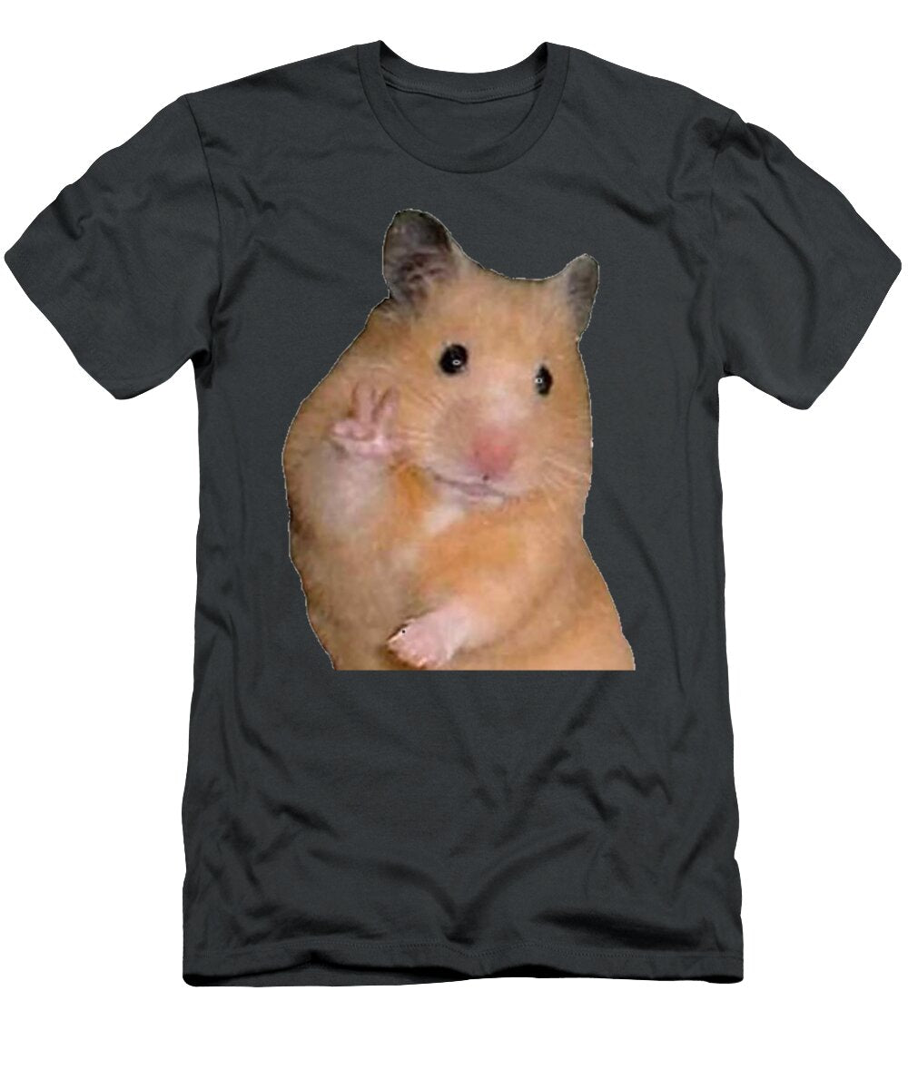 Peace Sign Hamster Meme Lowrix Nisan T-Shirt
