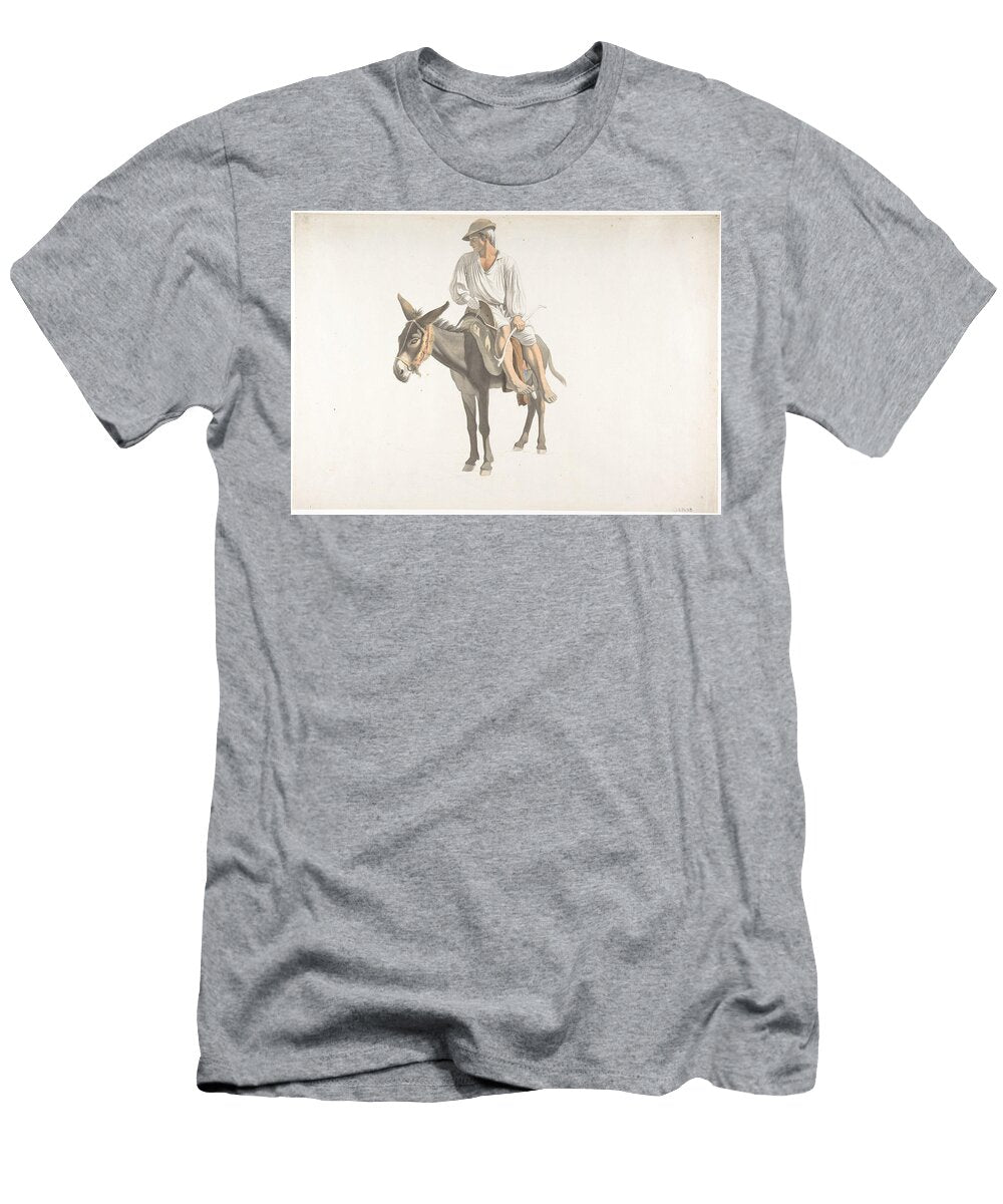 Peasant on a Donkey Giovanni Battista Lusieri T-Shirt