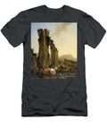 Peasants with Cattle By a Ruined Aqueduct Nicolaes Pietersz Berchem T-Shirt
