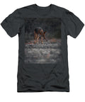 Pensive Coyote in a Desert Landscape Robert Harvey T-Shirt