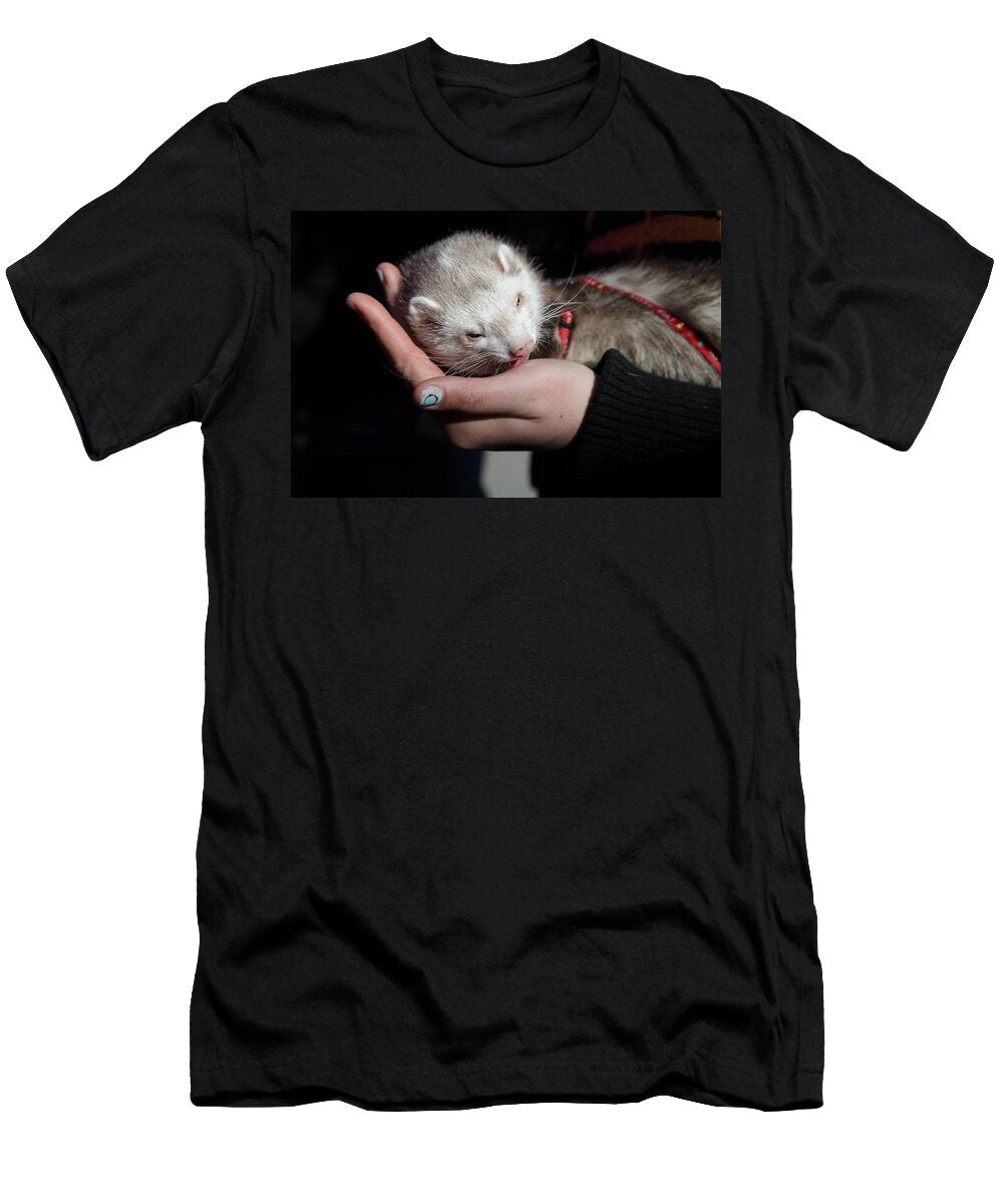Pet Ferret Licking a Hand Intensivelight T-Shirt