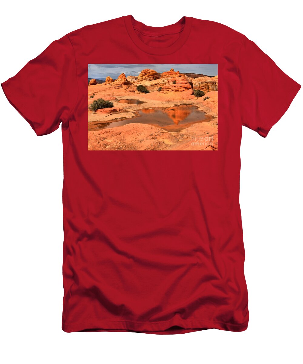 Petrified Desert Sand Dune Reflections Adam Jewell T-Shirt