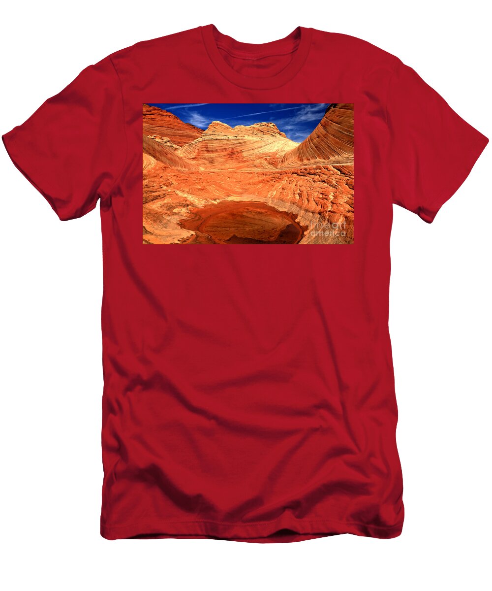 Petrified Sand Dune Reflections Adam Jewell T-Shirt