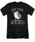 Pets Wildlife Animal Lovers Gift Just a Girl Who Loves Hedgehogs Thomas Larch T-Shirt