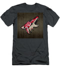 Phoenix Coyotes Retro Hockey Team Logo Recycled Arizona License Plate Art Design Turnpike T-Shirt