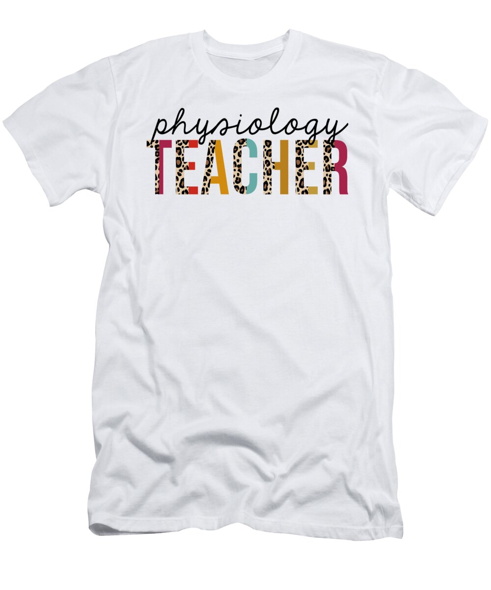 Physiology Teacher Leopard Print Funny Jensen Cena T-Shirt