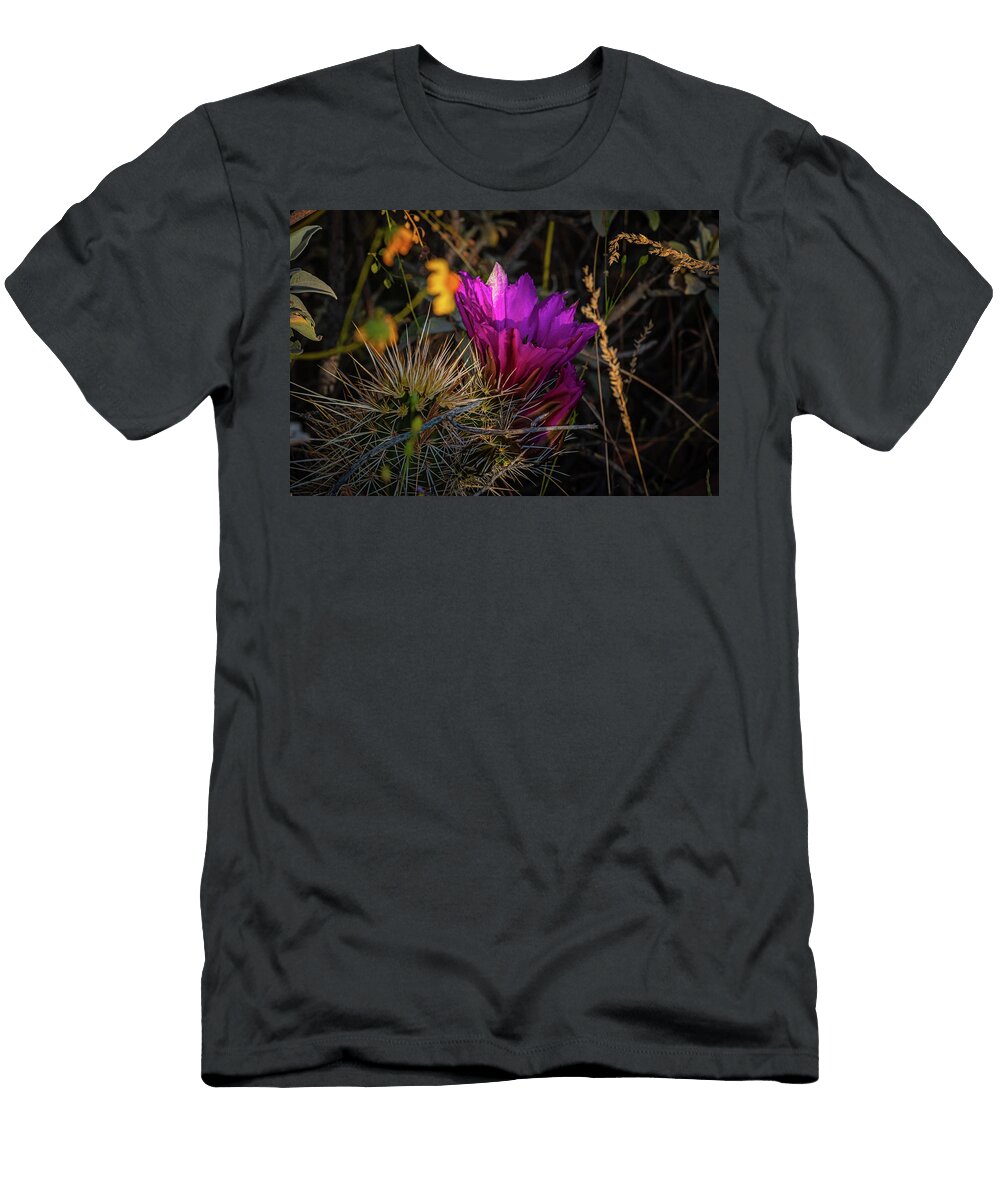 Pink Cactus Bloom Linda Unger T-Shirt